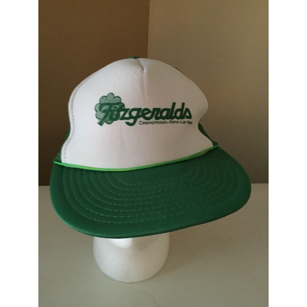 Vintage Fitzgeralds Casino Trucker Hat Cap Snapback Mesh Reno Las Vegas Nevada